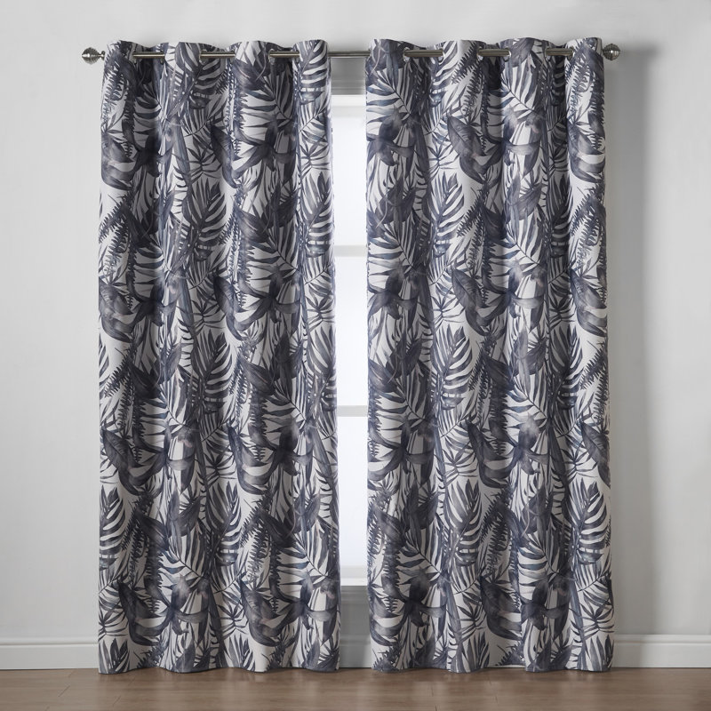 Idaville Room Darkening Curtain Pair, Charcoal, Width 229 x Drop 274 cm