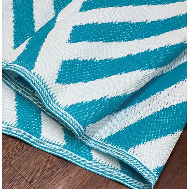 Tapis bleu clair intérieur / extérieur Ferentz