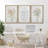 Watercolor Botanical Floral Boho Wildflower Daisies Artwork Wall Art Framed 3 Pieces Canvas Print-99077663-99077664