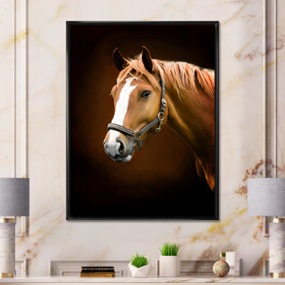 " Portrait Of A Brown Horse IV "
