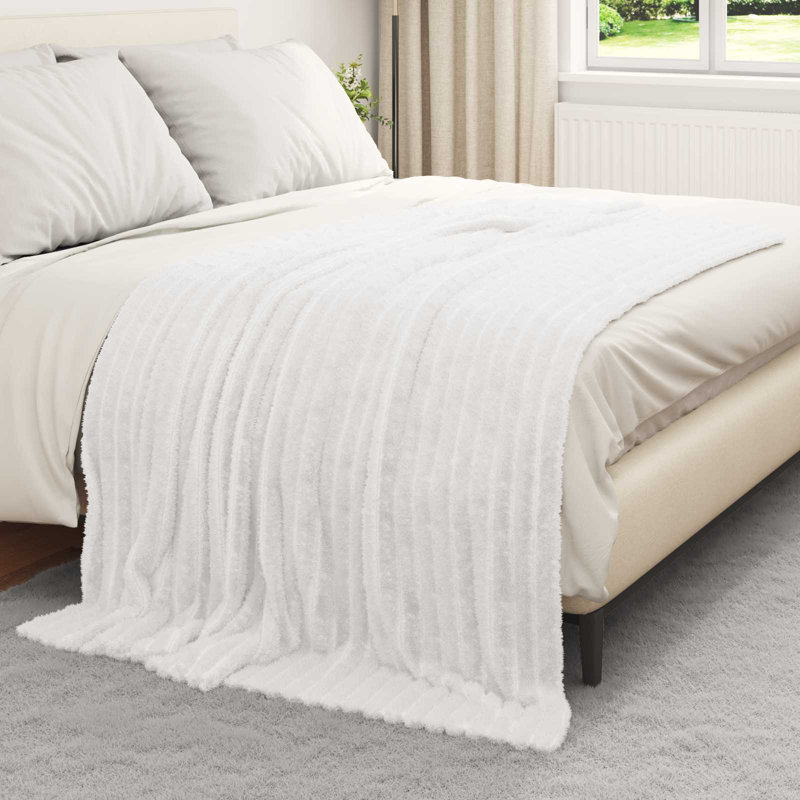 3.2-43 Throw Blanket, 200cm x 150cm, White