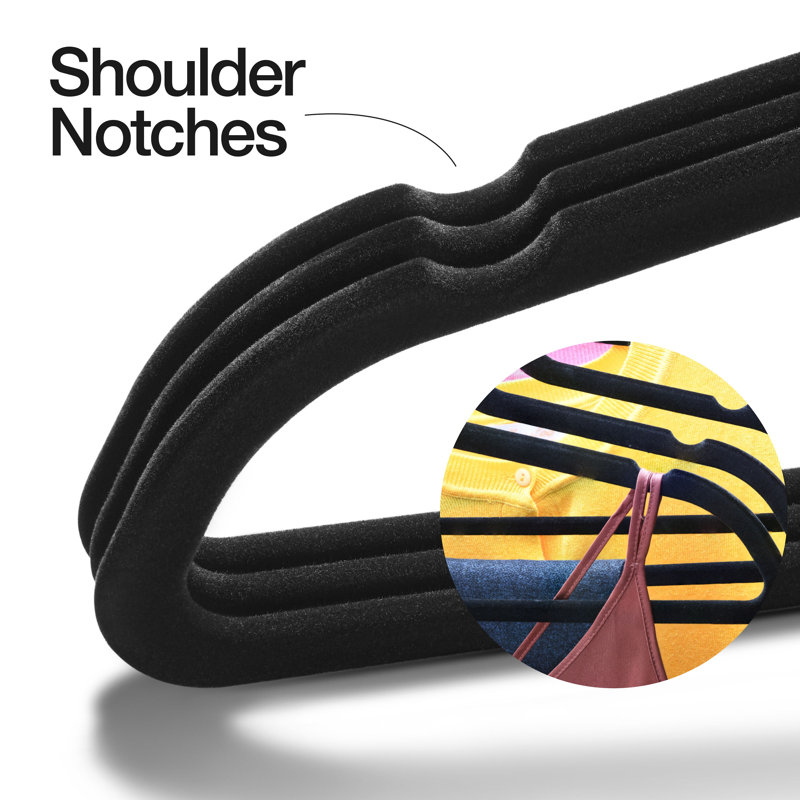 Mcqueary Velvet Non-Slip Standard Hanger for Dress/Shirt/Sweater