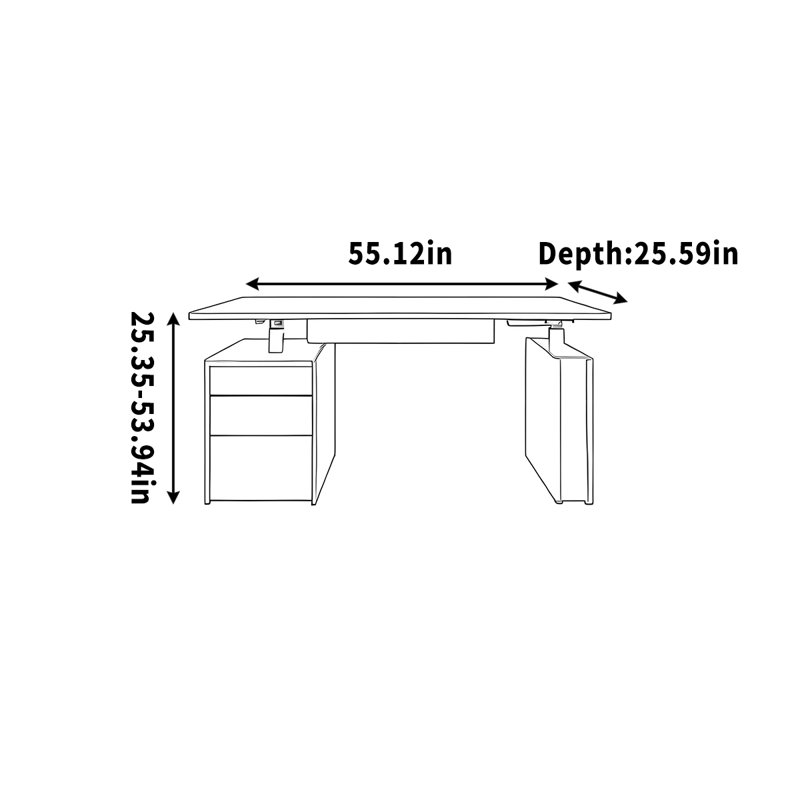 Clust, 53.94" H x 55.12" W x 25.59" D, Black