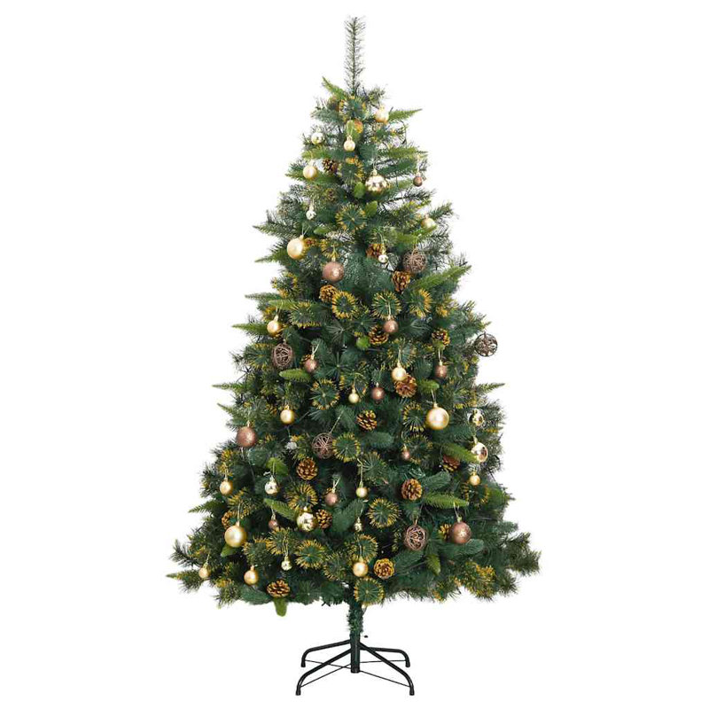 Arbre de Noël artificiel éclairé, 7.9 ft