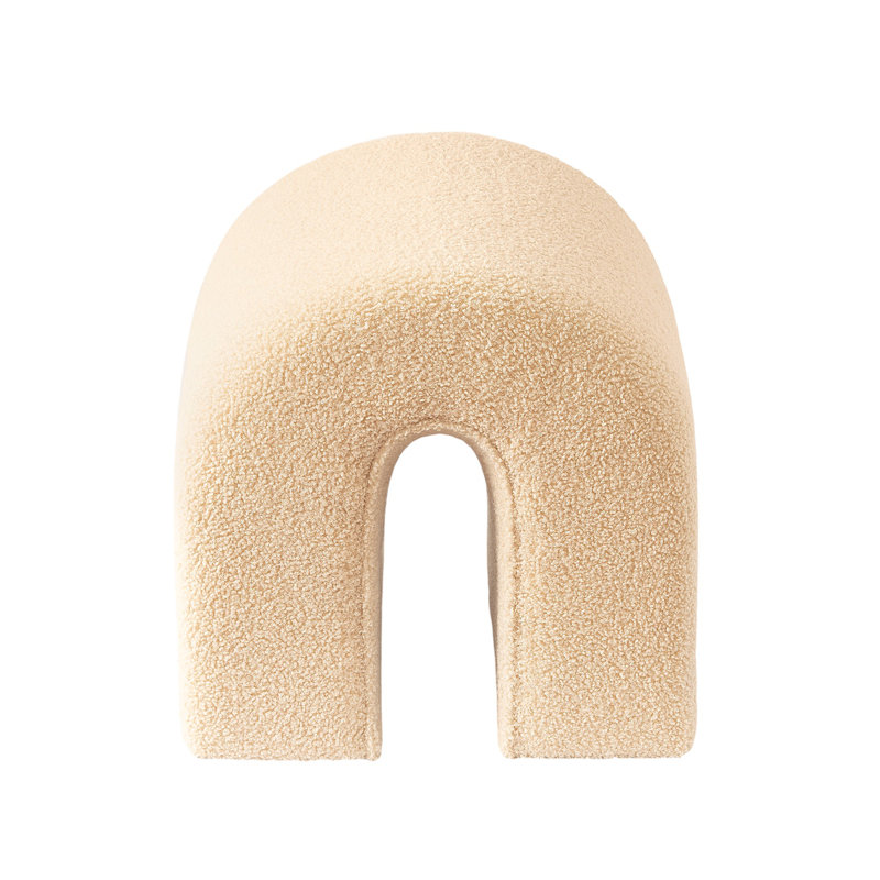 Repose-pieds 17 po Beige Boucle