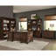 Bibliothèque Stigham en chêne bruni avec armoire à 2 portes
