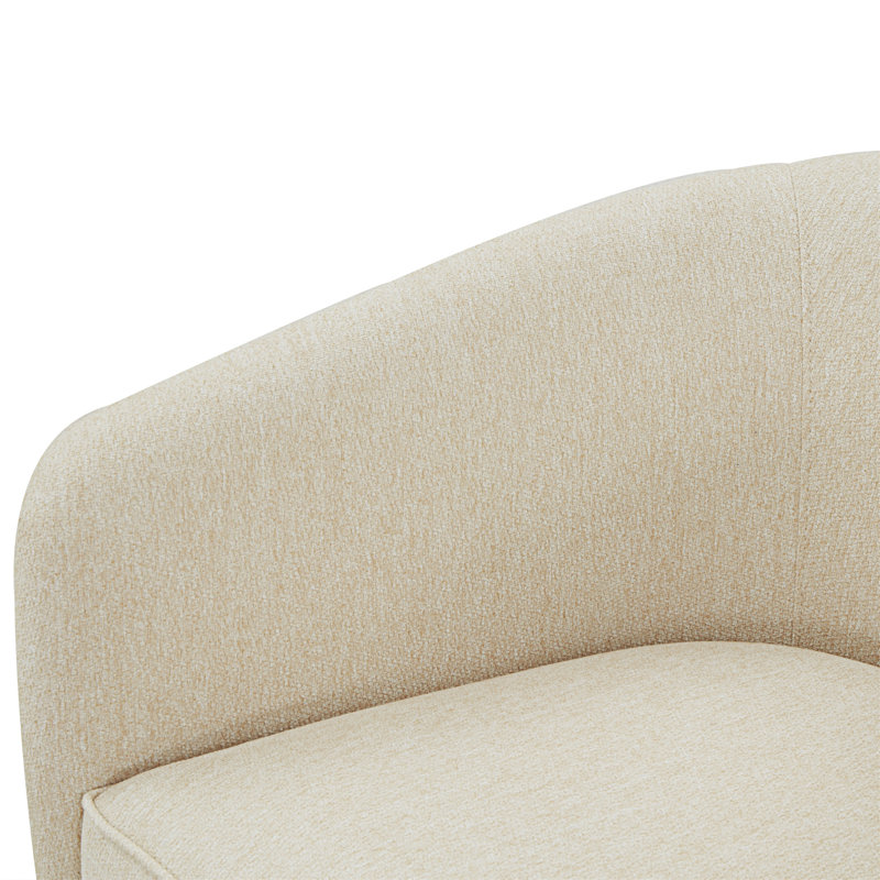 Chaise pivotante en tissu Miramar Mist, Beige