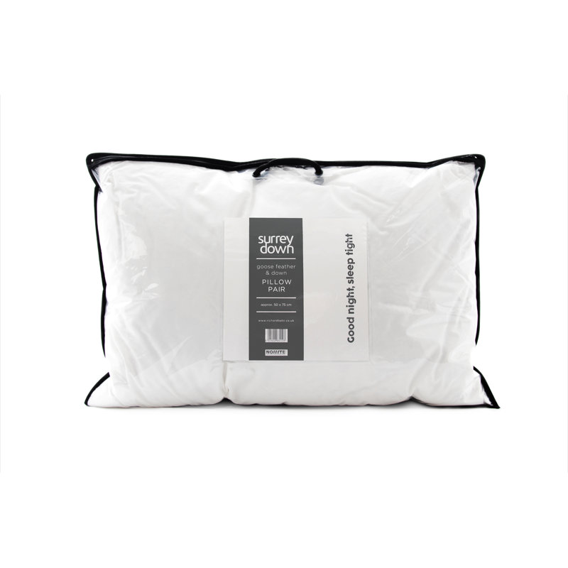 Goose Feather Medium Support Pillow