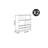 Italian style display bookcase