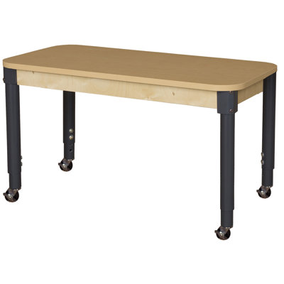 Laminate Adjustable Rectangle 4 Students Activity Table
