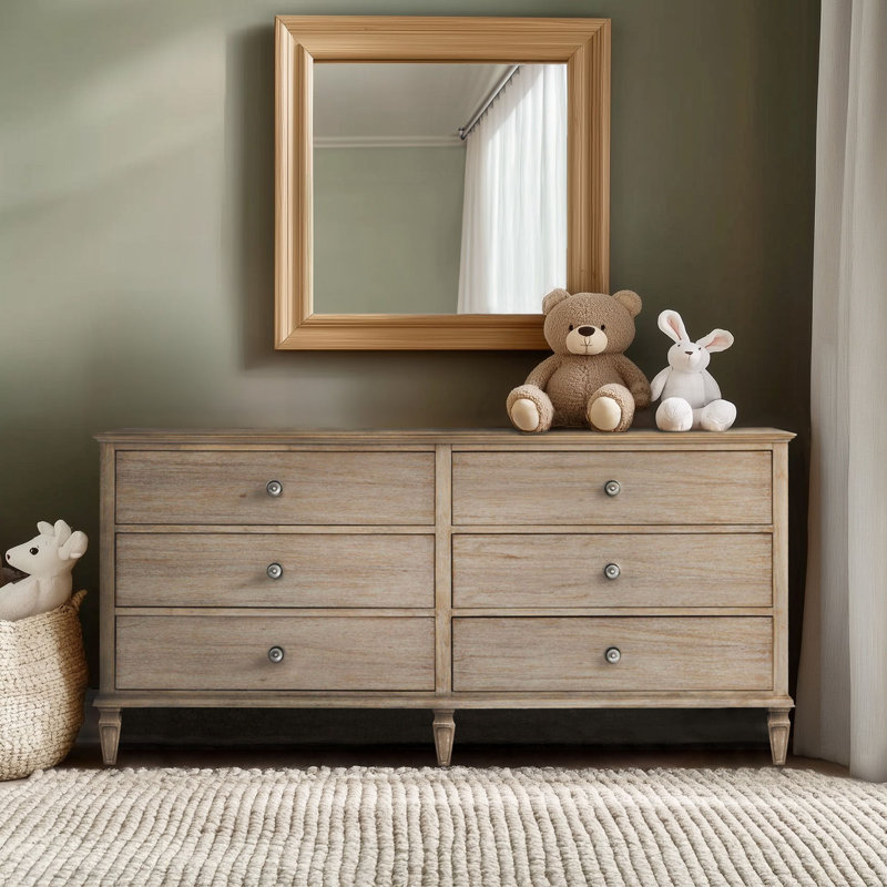 Garland 6-Drawer Wide Wood Dresser | Birch Lane