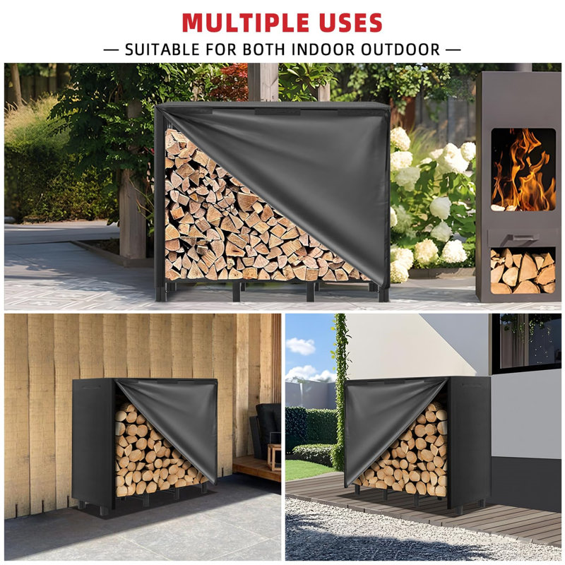 124cm W Metal Log Rack