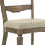 Chaises d'appoint en tissu beige avec dossier (lot de 2) - Un choix classique pour votre salle à manger. Finition chêne vieillie (lot de 2) pour rehausser votre intérieur.