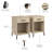 Sihi End Table Set Of 2, Matching Side Tables With Drawers, Functional Storage, Natural Elm Finish, Living Room, Bedroom