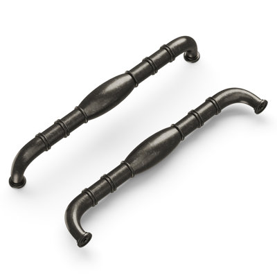 Williamsburg Collection Appliance Pull - 12" Center to Center Cabinet Pull Black Nickel Vibed - Farmhouse Hardware for Drawers & Cabinets