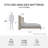 Ana King Upholstered Wingback Bed-104805681