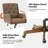 Kairos Transitional Leather Swivel Desk Chair with Adjustable Height and Button-Tufted Backrest-1726068025