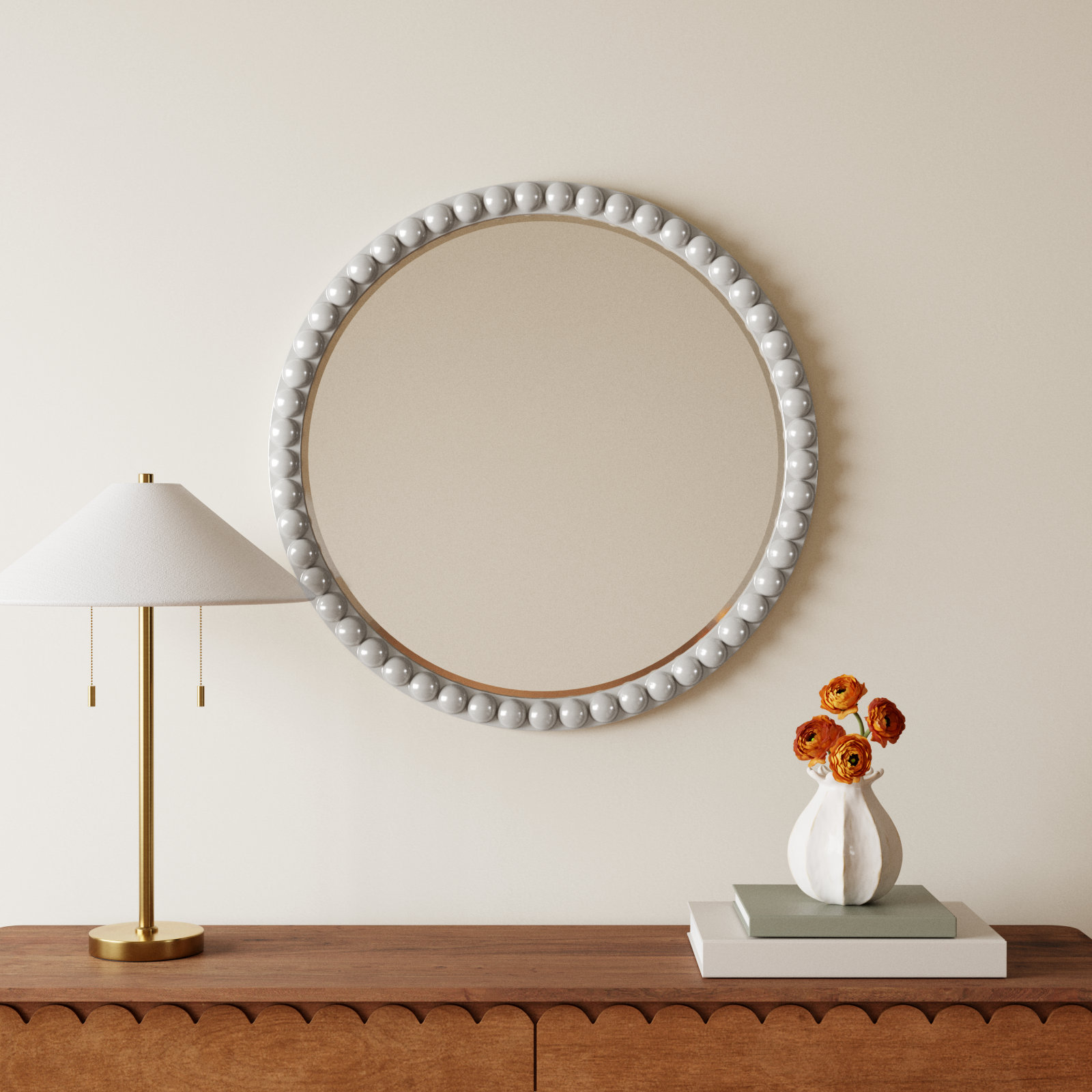 Darlene 30" Mirror, Nickel