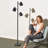 Jacob 64 in. Modern 3-Light Adjustable Standing LED Floor Lamp with 3 Metal Cone Shades-62954050