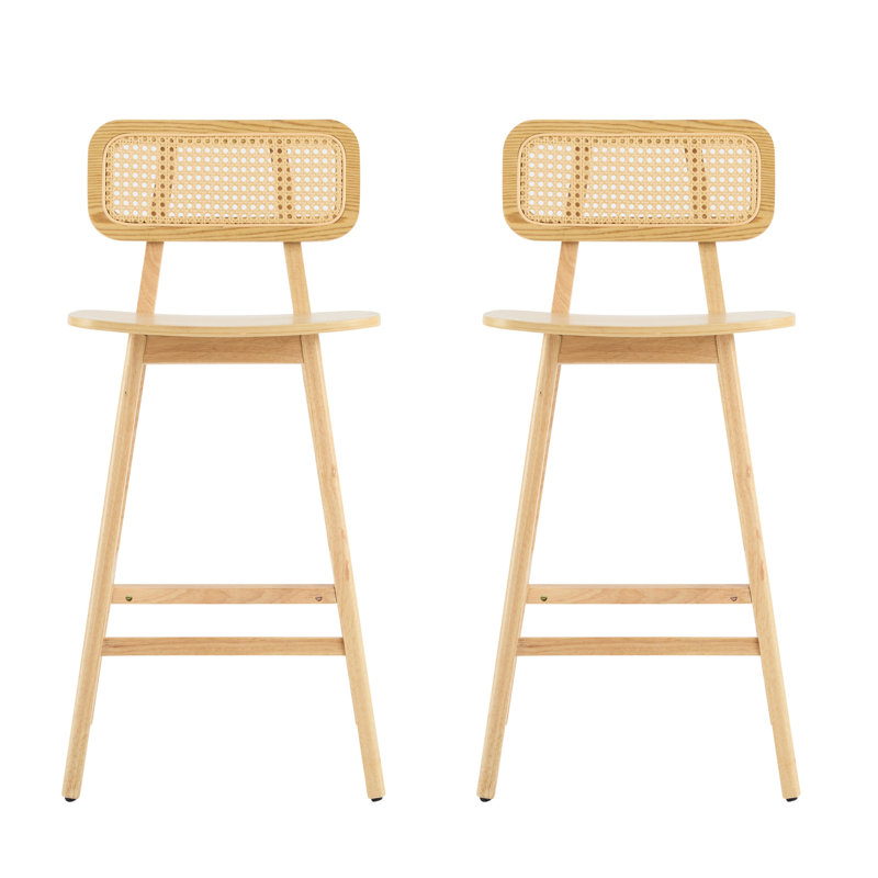 2 bois - bois d'hévéa naturel, siège incurvé ergonomique, exquis, polyvalent pour différents thèmes, entretien facile, intérieur solide, contour naturel, maison attrayante, pour nettoyer le siège