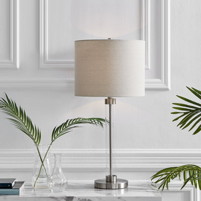 Aneko Chic Metal and Glass Effect Table Lamp or Bedside Light (Bulb Included)