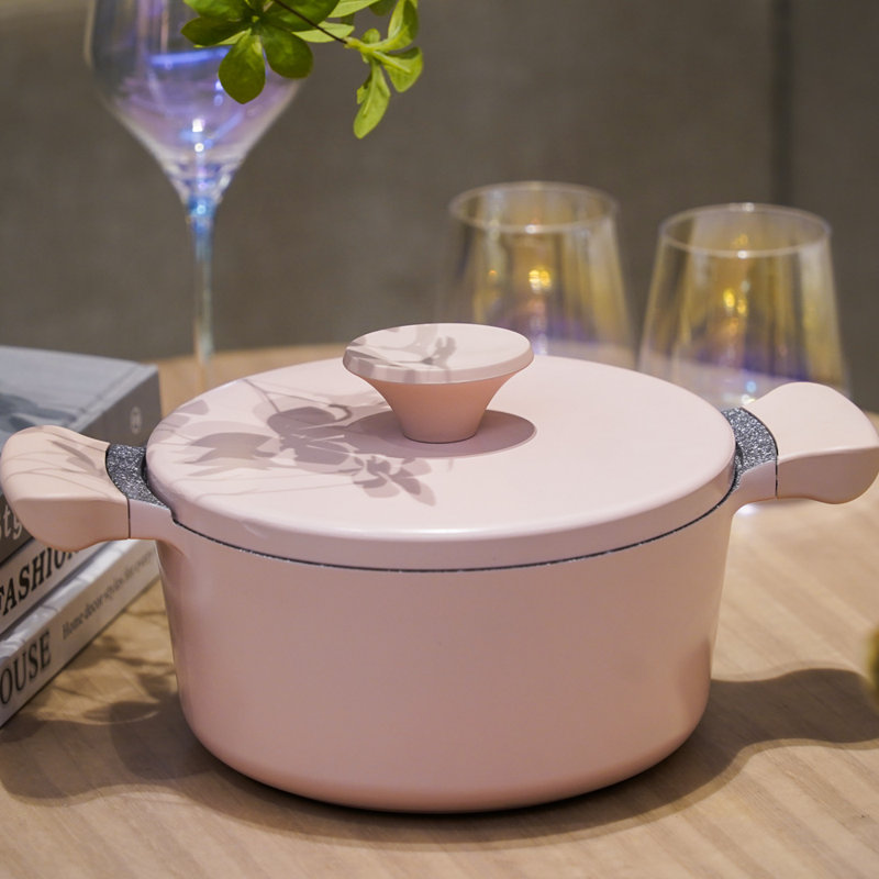 Randy Standard Pot with Lid, Pink