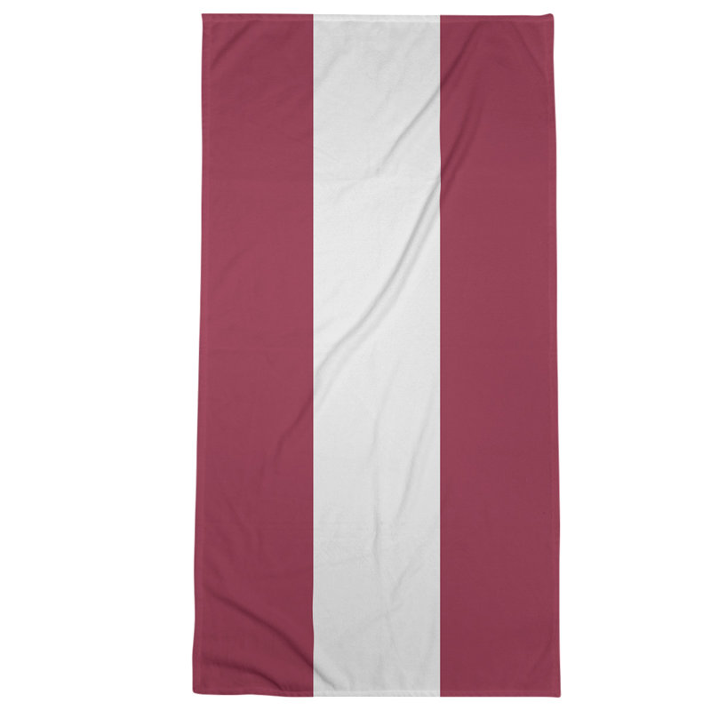 Beach Towel, Red/White