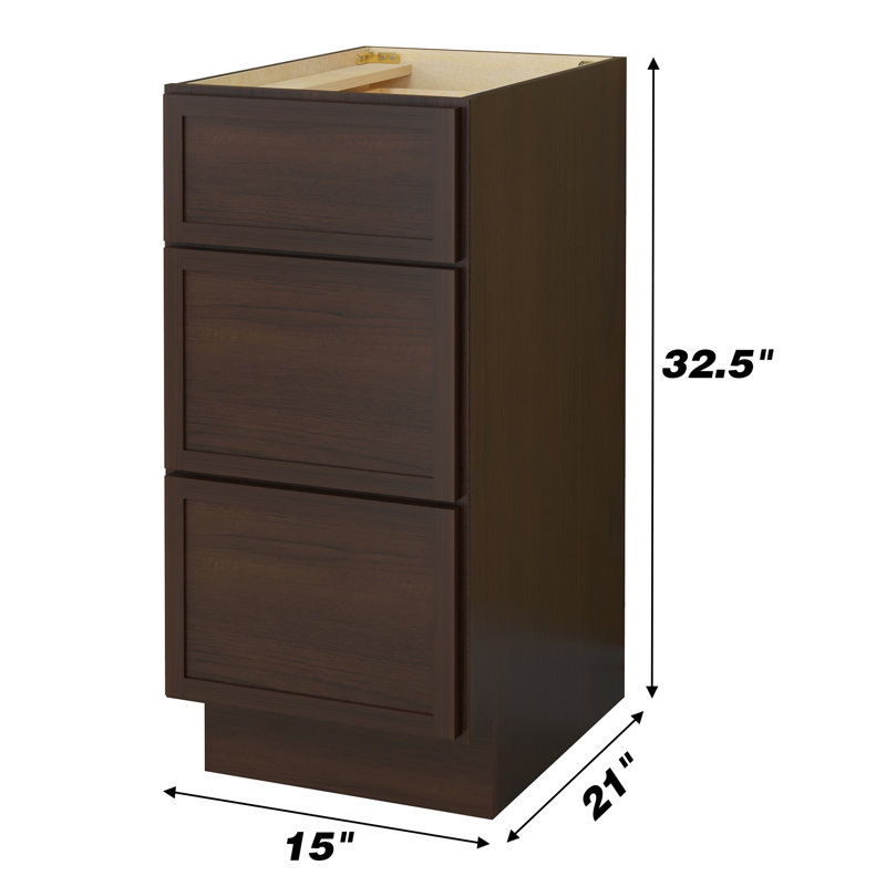 15'' Single Bathroom Vanity Base Only, Brown