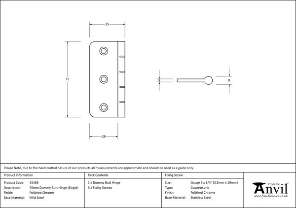 Product Dimensions