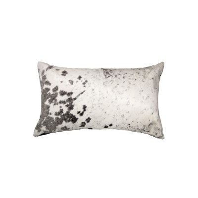 Torino Leather/Suede Lumbar Rectangular Pillow Cover & Insert