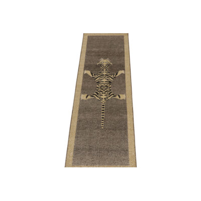 One-of-a-Kind 3' X 9'10" Hand Knotted Area Rug
