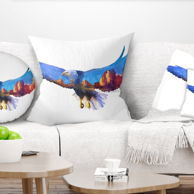 Coussin imprimé double Eagle