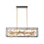 Lustre pour îlot de cuisine 8 lumières