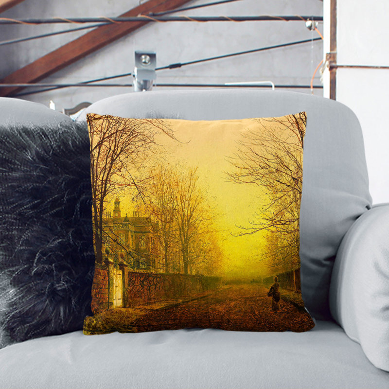 Square Cushion, Stone, 55cm H x 55cm W x 20cm D