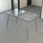 Glass Dining Table, Modern Rectangular Table with Tempered Glass Tabletop & Sliver metal Legs, Simplistic Kitchen Table, Versatile Table for Home Office (0 damage)-877270833