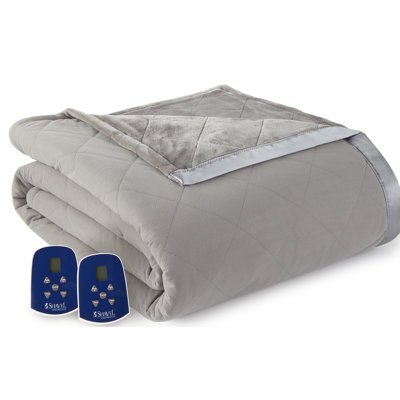 Micro Flannel® Reverse to Ultra Velvet® Electric Blanket