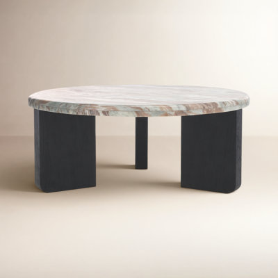 Bryony 38" Genuine Marble Coffee Table