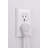 GE 8-ft 4-Outlet 2-USB-A 800J, White, 25798