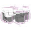  Ensemble de canapé de patio 7 pièces avec coussins en rotin de polyester-418451596-418451597