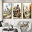 «White Wedding Chapel Rustic Spring Watercolor», ensemble de 3 impressions-1376995382-1376995380
