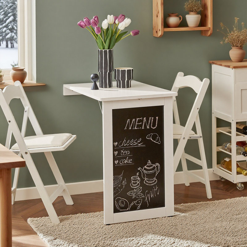 Nona 50cm Rectangular Folding Table, White