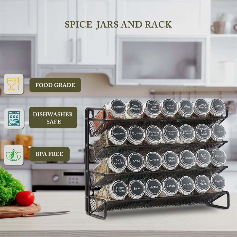 Spice Jar & Rack Set