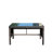 Durable Outdoor Patio Wicker Coffee Table With Clear Tempered Glass Top For Stylish And Functional Seating Areas