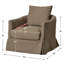 Fauteuil demi-tonneau pivotant rembourré de 32 po de largeur-283906901