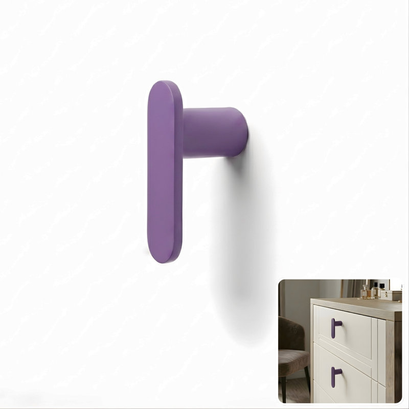 2" Bar Knob, Royal (Purple), 1"
