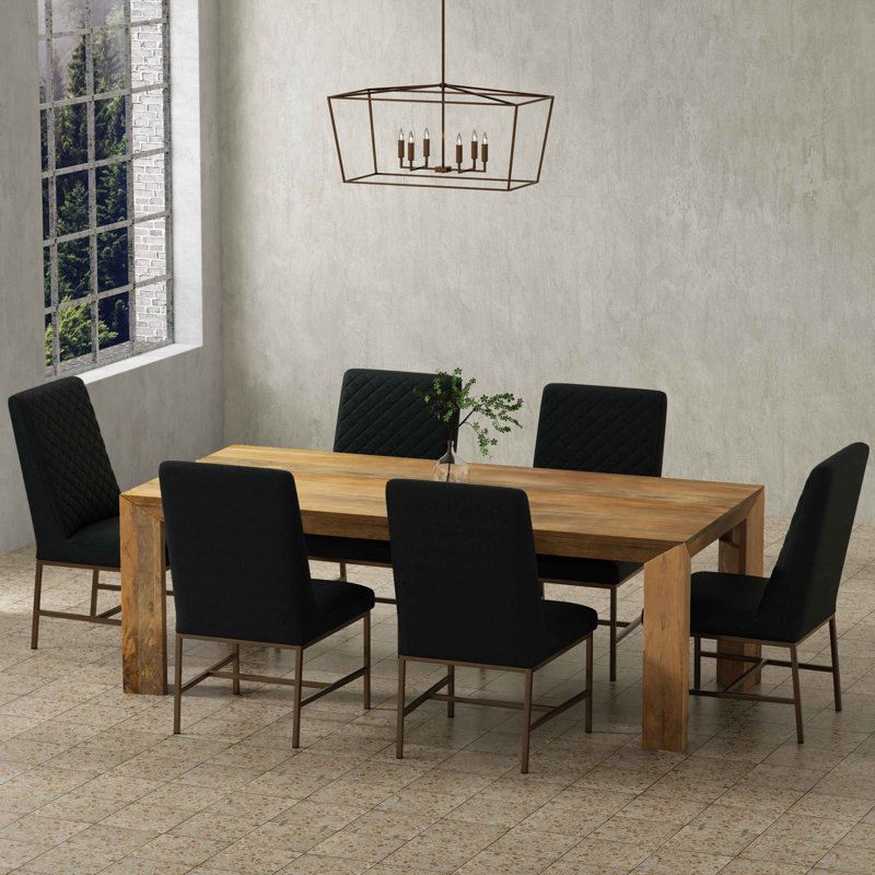 Imogen Solid Wood 86" Rectangular Dining Table
