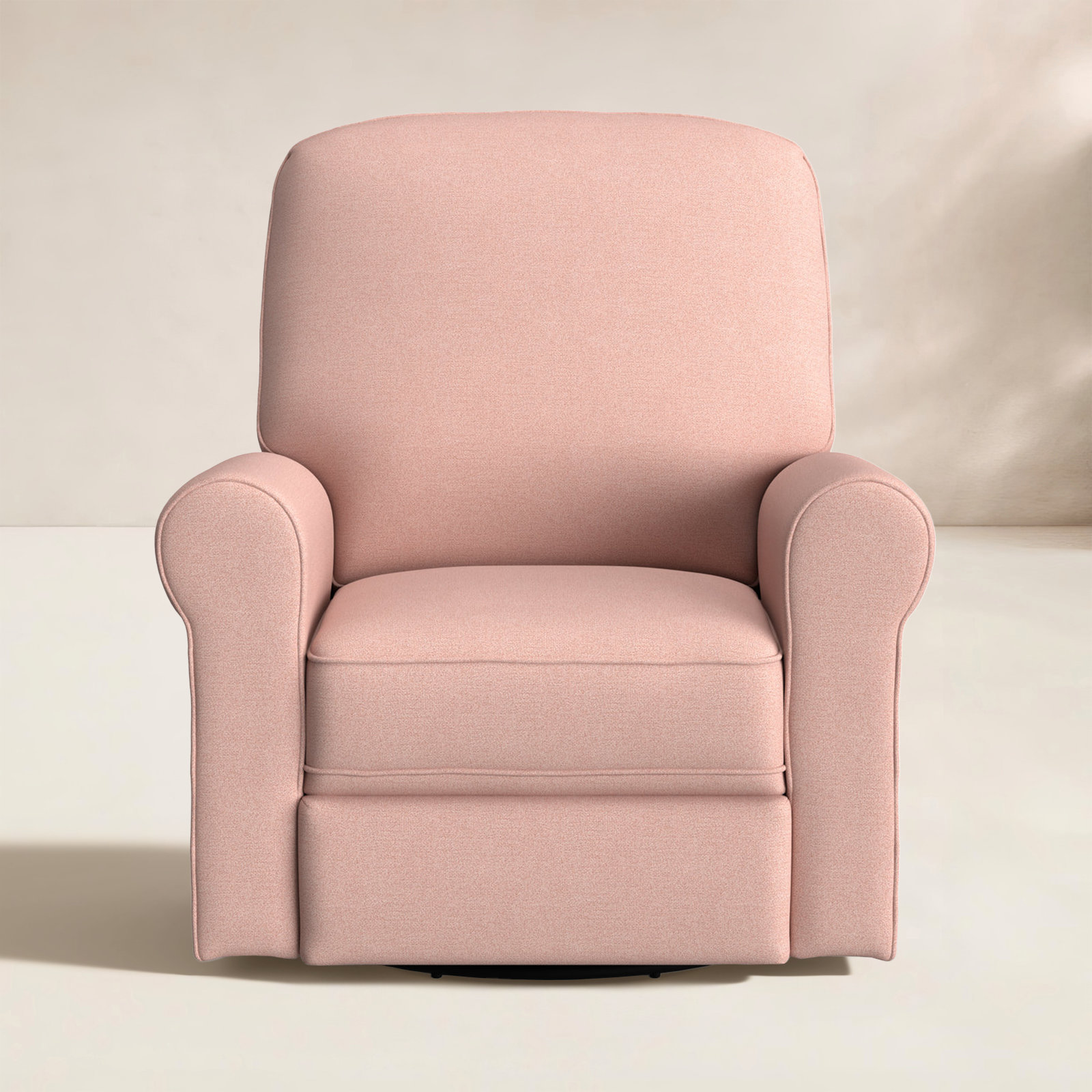 Anastasia Upholstered Swivel Reclining Glider, Marley Rose Performance
