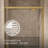 Statement76" H Pivot Shower Door With 5/16"-Thick Glass-115312544