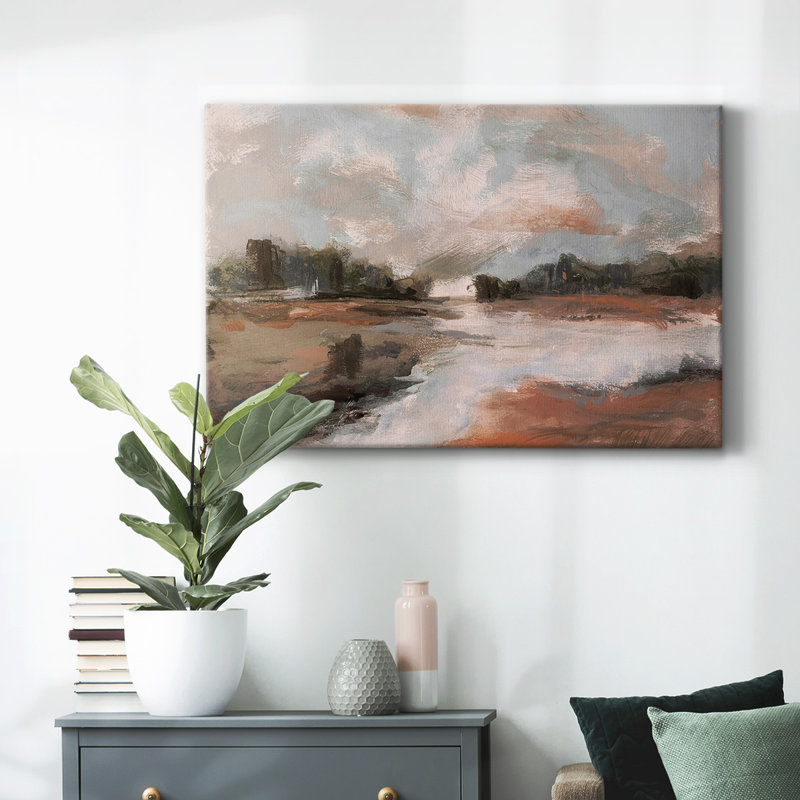 Toile tendue avec galerie South Pond, H 24 po x l 36 po