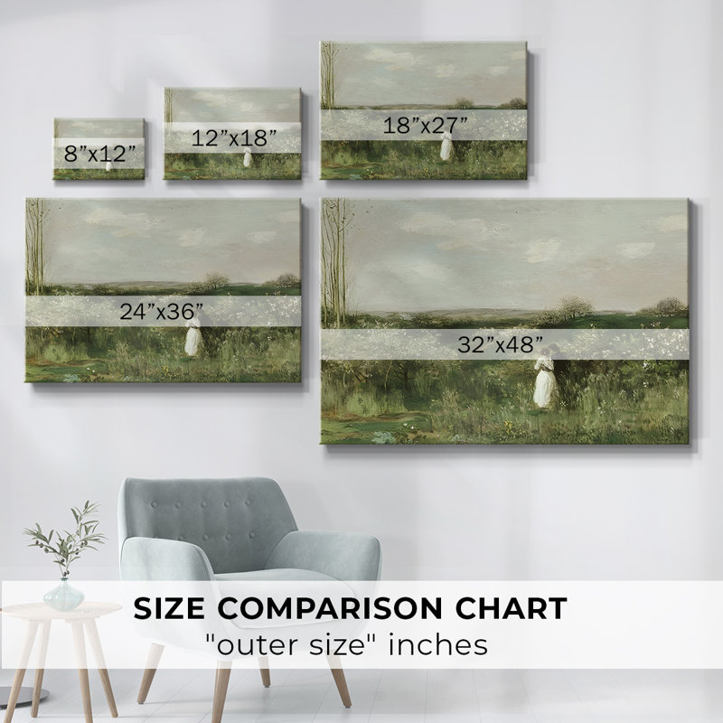 Paysage rétro - CCXLVI, H 13 po x l 19 po x P 1,5 po, Toile tendue